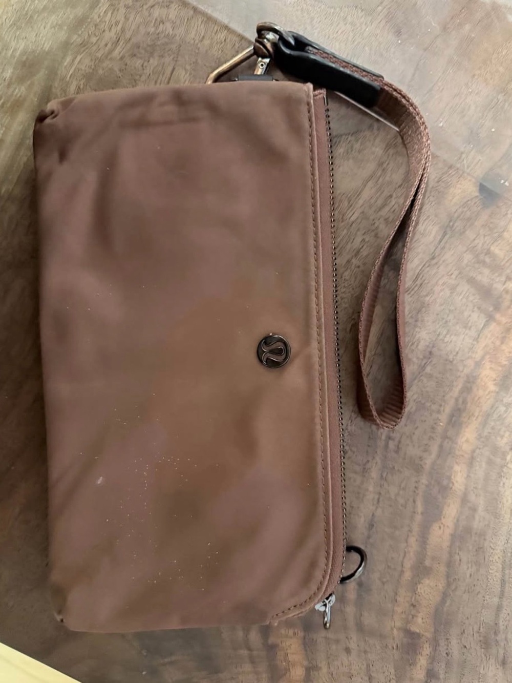 lululemon athletica Brown Wristlet Pouch with Strap